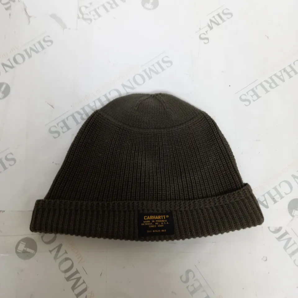 CARHARTT KHAKI BEANIE HAT 