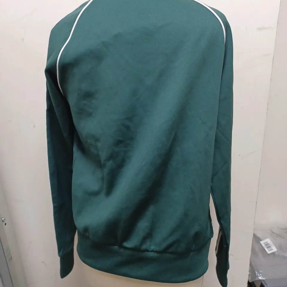 ADIDAS GREEN TRACKTOP - UK SIZE 8
