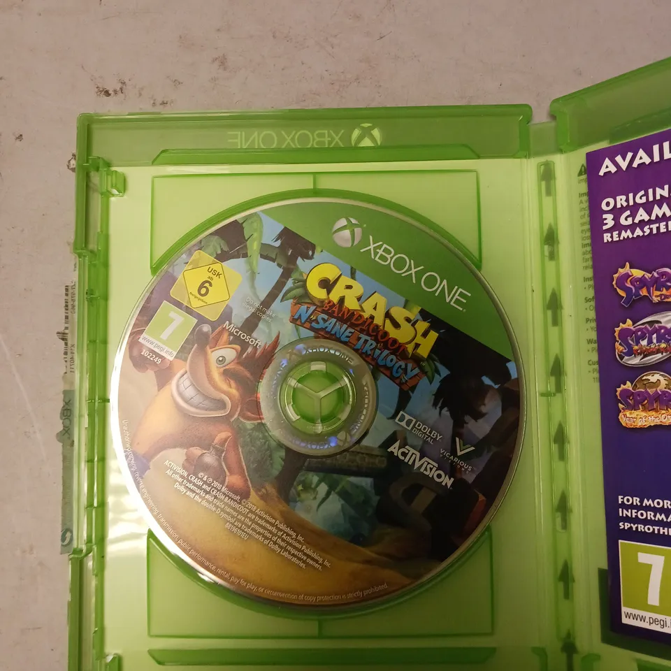 CRASH BANDICOOT N-SANE TRILOGY FOR XBOX ONE