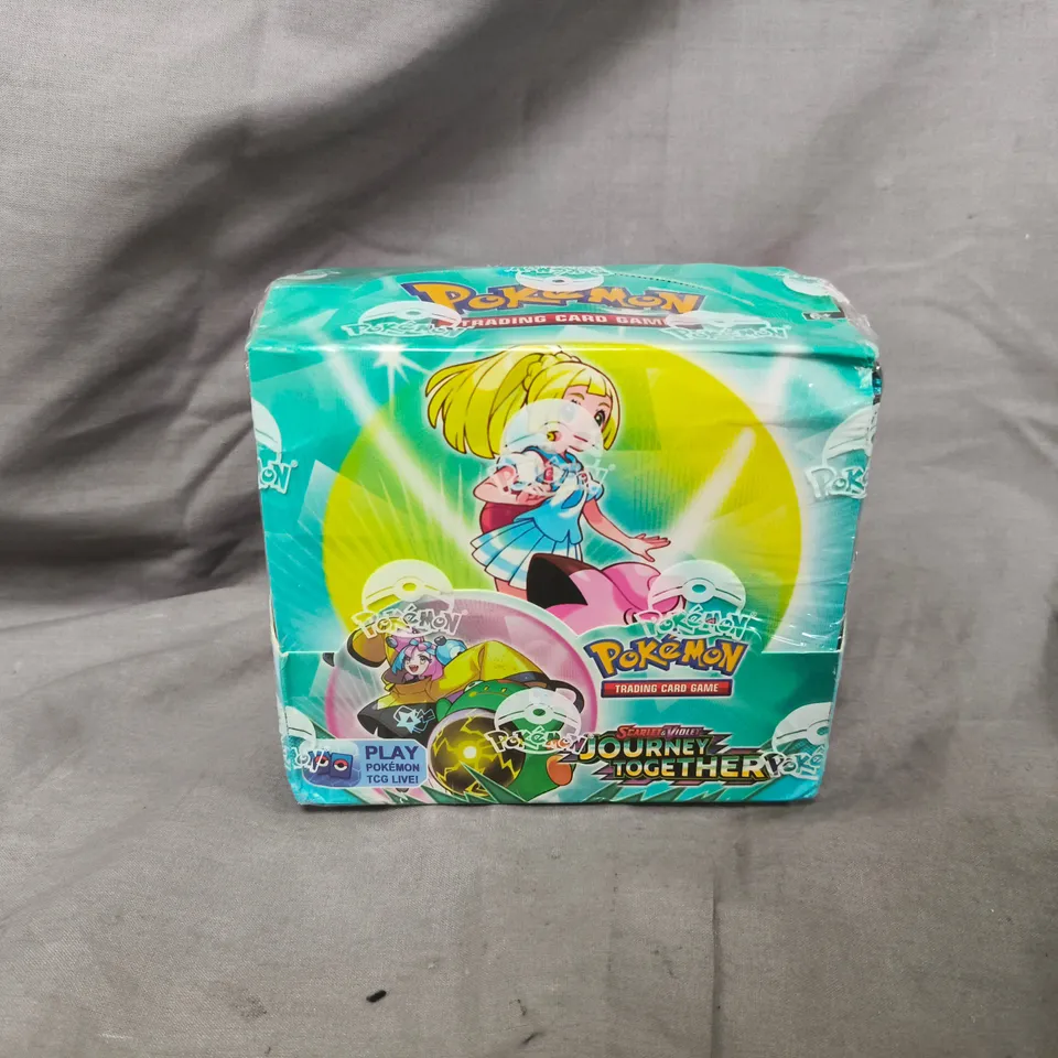 BOXED AND SEALED POKEMON SCARLET & VIOLET JOURNEY TOGETHER BOOSTER DISPLAY BOX