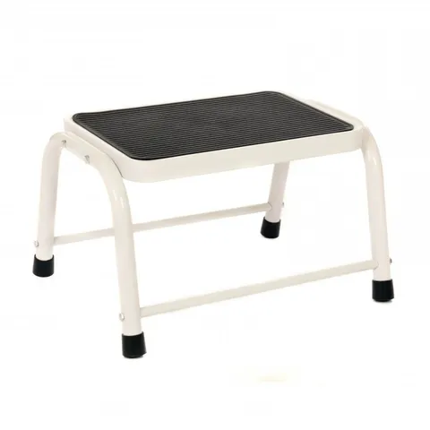 BOXED OYPLA SINGLE CARAVAN STEP STOOL STEEL NON SLIP RUBBER TREAD SAFETY