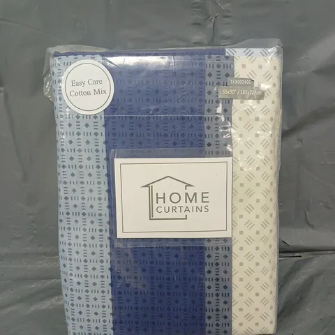 SEALED PRINTED PENCIL PLEAT LINED CURTAIN SEVILLE 165 X 229CM 