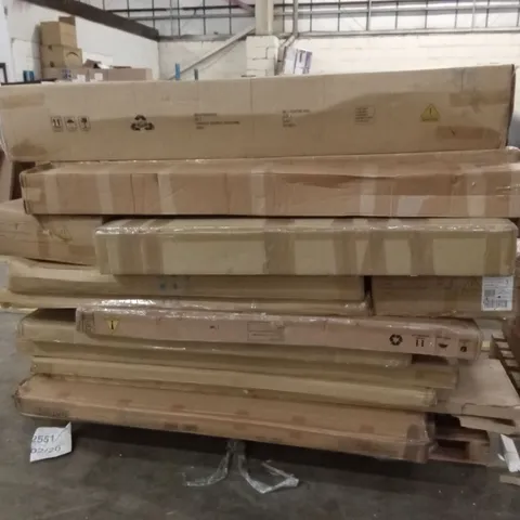 PALLET OF ASSORTED DESIGNER INCOMPLETE FLATPACK FURNITURE SETS AND PIECES