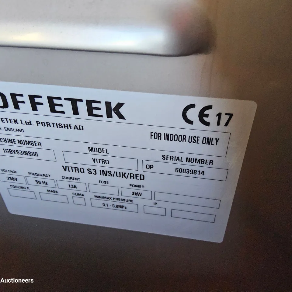 COFFEETEK VITRO S3 BEAN TO CUP COFFE MACHINE