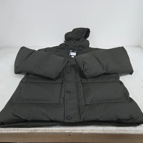 THREADBARE MENS JACKET KHAKI SIZE SMALL SIZE