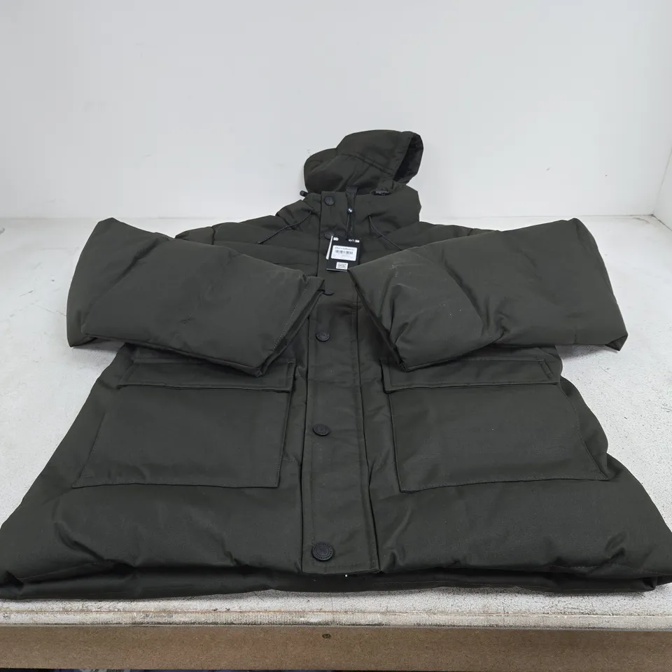 THREADBARE MENS JACKET KHAKI SIZE SMALL SIZE