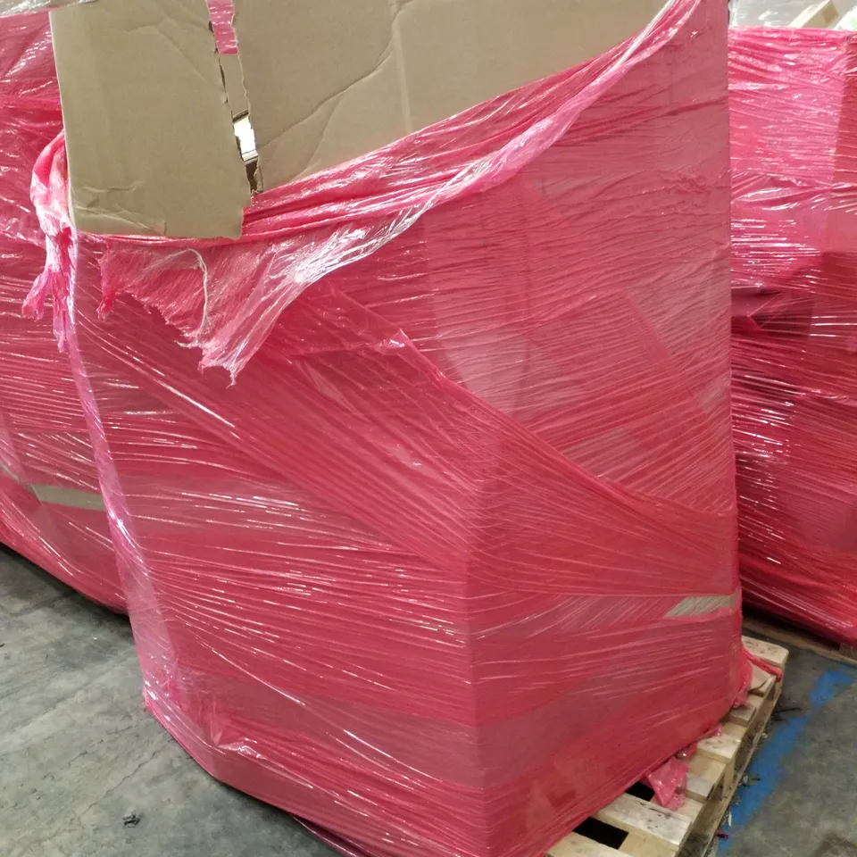 PALLET OF ASSORTED PRODUCTS INCLUDING OFFICE CHAIR, ELECTRIC DARTBOARD, TRUNKI KIDS SUITCASE, TOILET SEAT, QUAD CANE