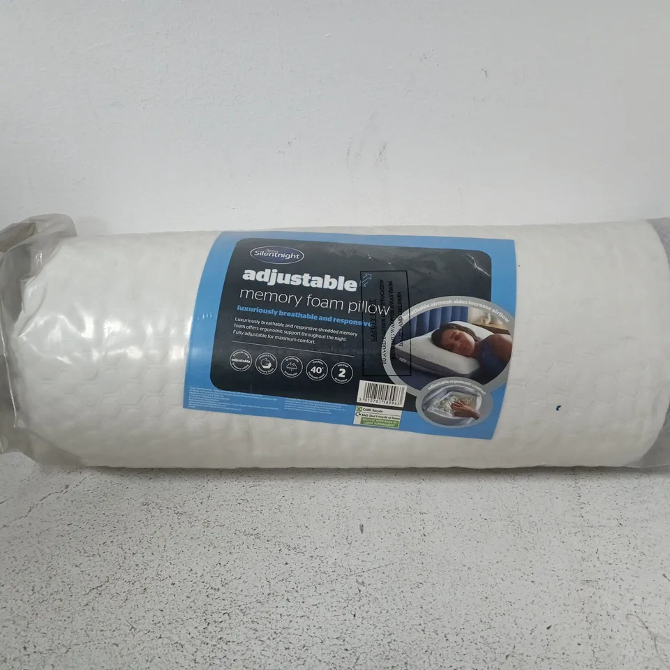 SILENTNIGHT ADJUSTABLE MEMORY FOAM PILLOW