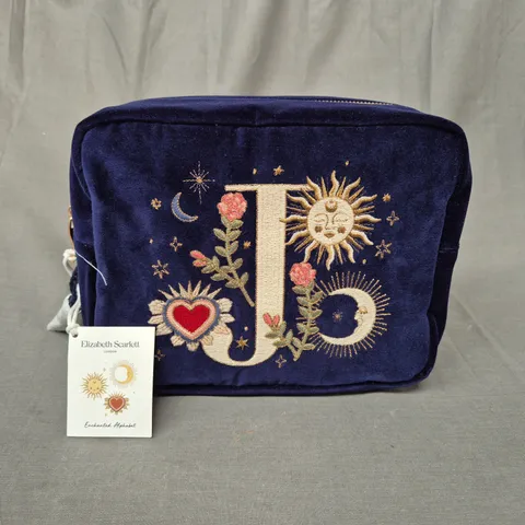 ELIZABETH SCARLETT VELVET WASH BAG