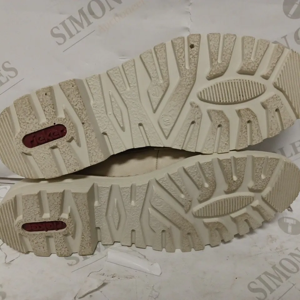 RIEKER ANTISTRESS SLIP ON SHOES IN OFF WHITE COLOUR - SIZE EU 39