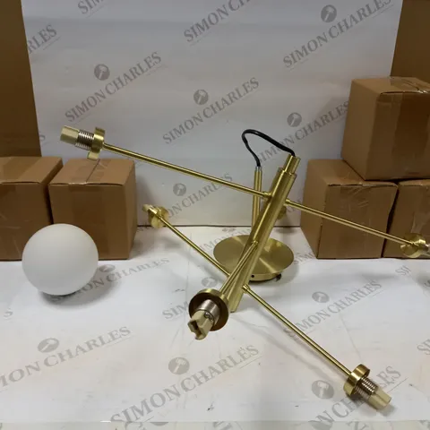 PARITY 6 LIGHT CEILING LIGHT - BRASS FINISH