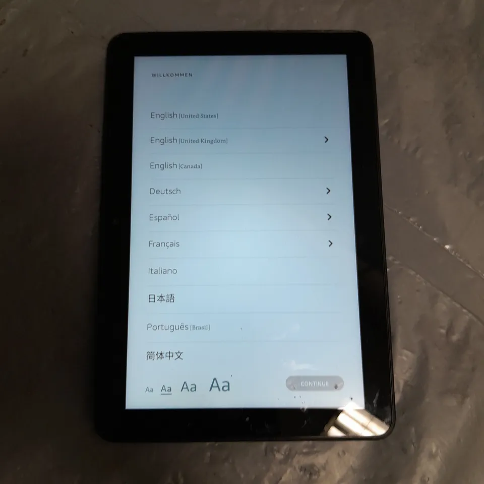 UNBOXED AMAZON KINDLE E-READER - RS4SB8