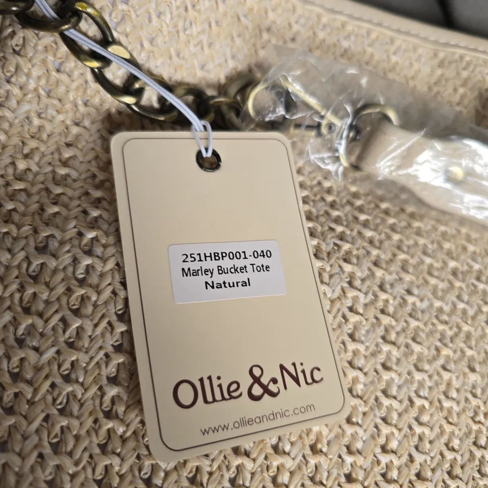 OLLIE & NIC MARLEY BUCKET TOTE NATURAL