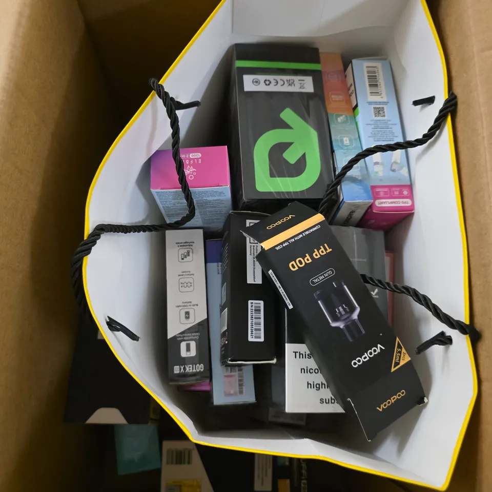 APPROXIMATELY 15 ASSORTED E-CIGARETTE PRODUCTS TO INCLUDE - ASPIRE, VOOPOO, REVOL ETC
