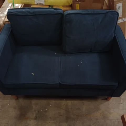 TWO-SEATER SOFA WITH SOLID WOOD LEGS β BLUE (117 X 63 X 79 CM)