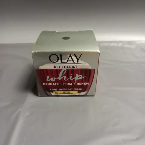 BOXED AND SEALED OLAY REGENERIST WHIP MATTE DAY CREAM SPF 30 50ML