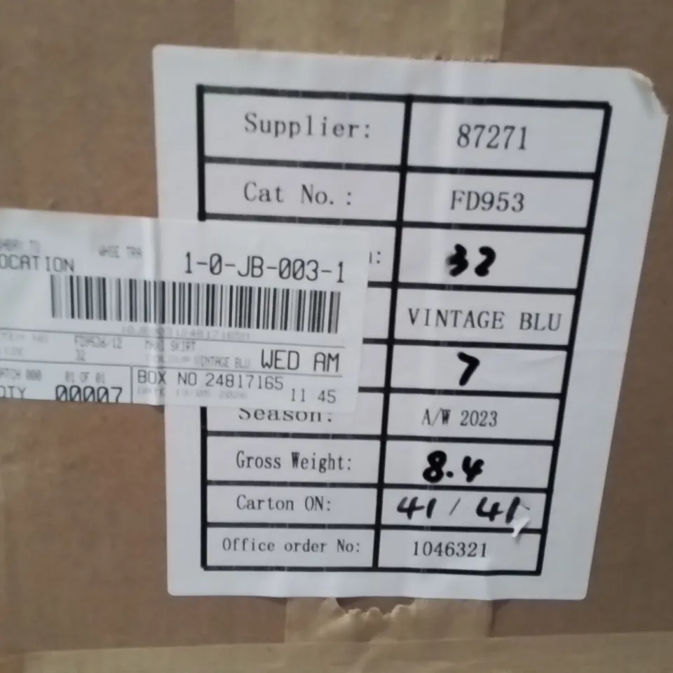 BOXED BRAND NEW APPROXIMATELY 7 SIMPLY BE VINTAGE BLUE MAXI SKIRT SIZE 32