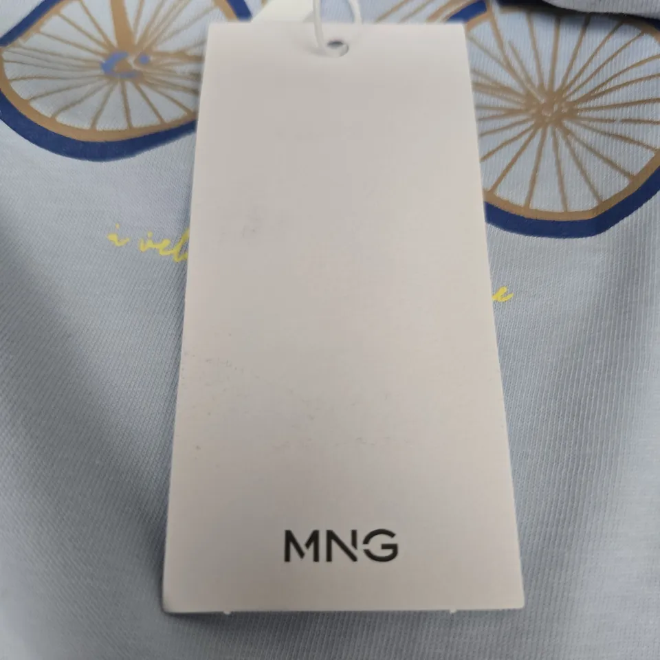 MANGO BABY GIRL SWEATSHIRT – LIGHT BLUE, BICYCLE GRAPHIC, 18-24M