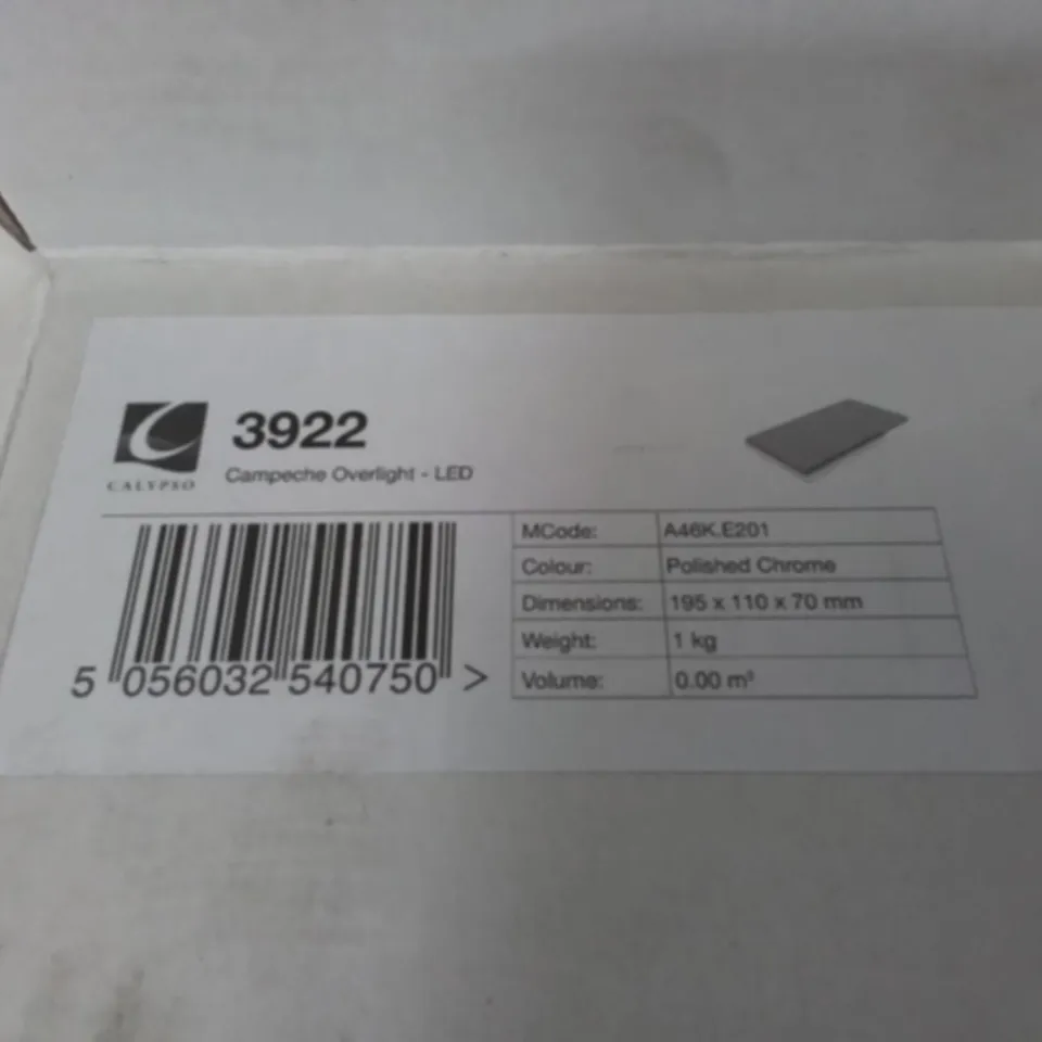 BOXED CALYPSO CAMPECHE OVERNIGHT LED IN POLISHED CHROME