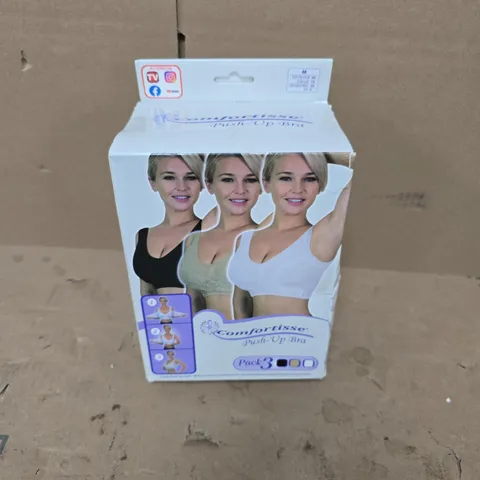 BOXED COMFORTISSE PUSH-UP BRA (3 PACK) - M