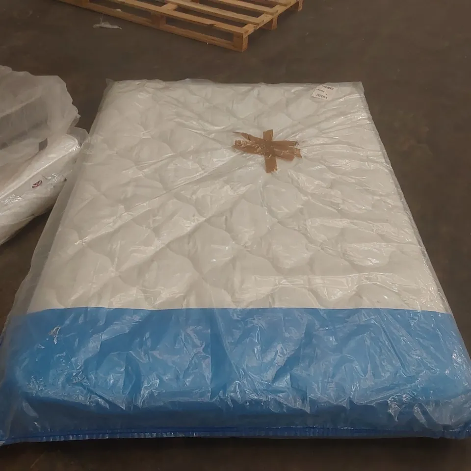 QUALITY BAGGED DOUBLE 135cm AIRSPRUNG LUXURY QUILTED MEDIUM MATTRESS RRP £229