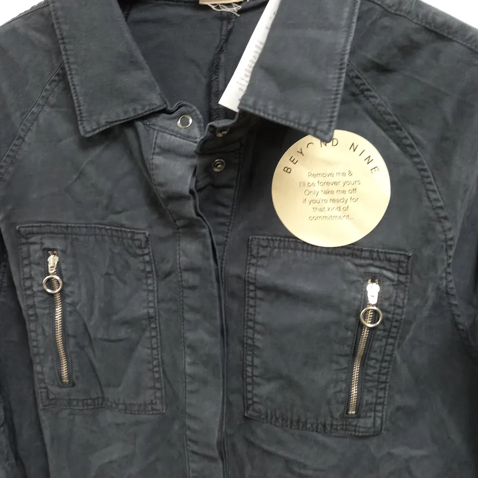 BEYOND NINE WASHED BLACK COVERALLS - S