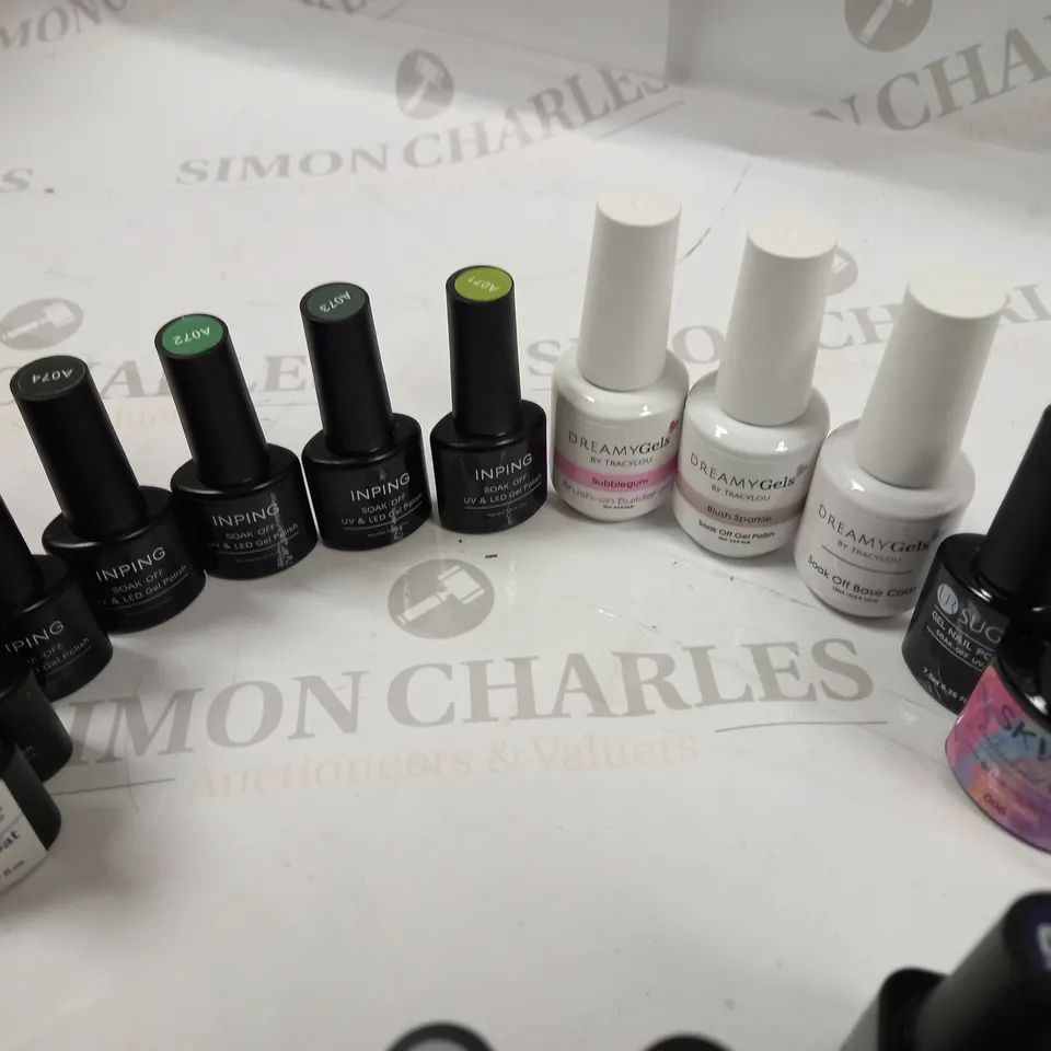 ASSORTMENT OF UV/LED CURED NAIL COLOUR APPROX. 20 ITEMS 