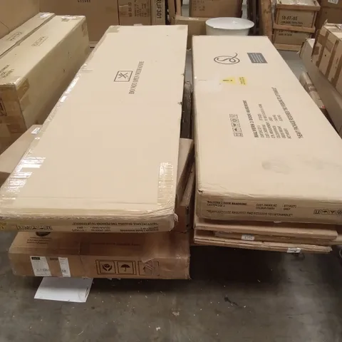PALLET OF ASSORTED INCOMPLETE DESIGNER FURNITURE PARTS AND PIECES