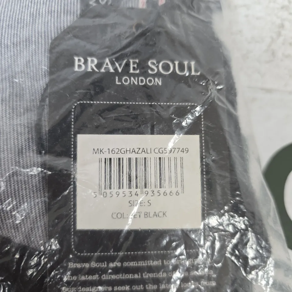 BRAVE SOUL LONDON BLACK KNIT TOP – SIZE UK S (VERIFY MODEL)