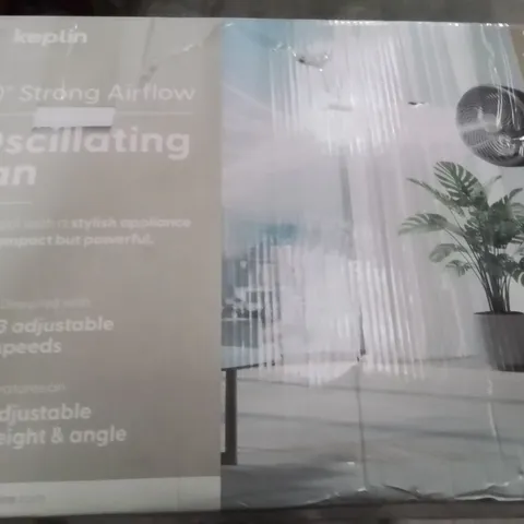 BOXED KEPLIN 10" BLACK OSCILLATING FAN