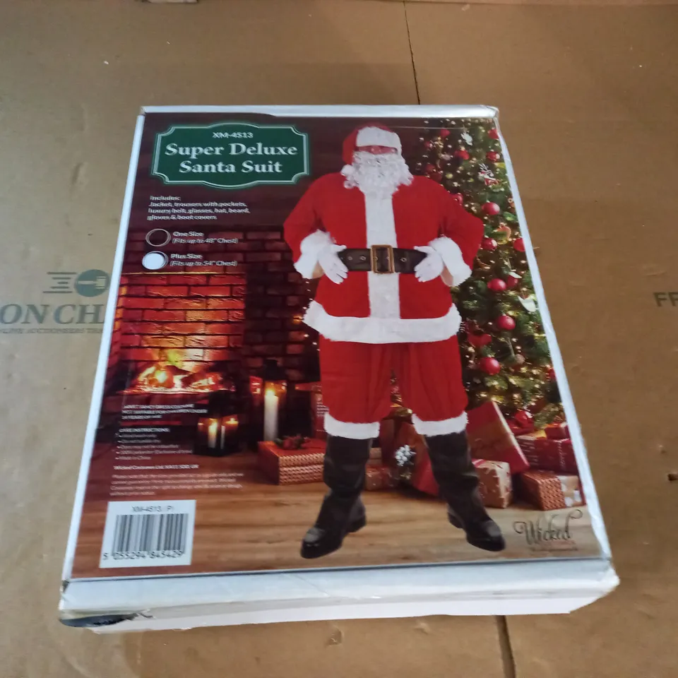 BOXED SUPER DELUXE SANTA SUIT