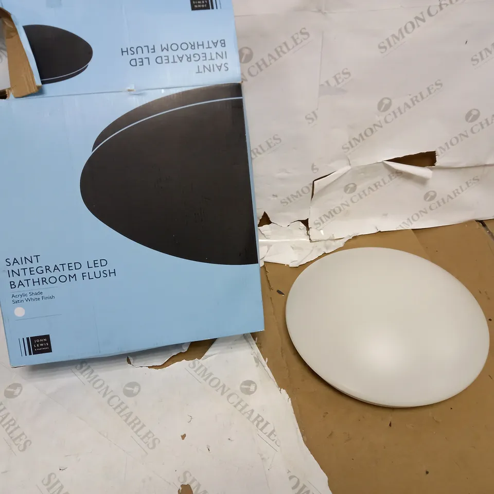 JOHN LEWIS SAINT INTERGRATED LED BATHROOM FLUSH 