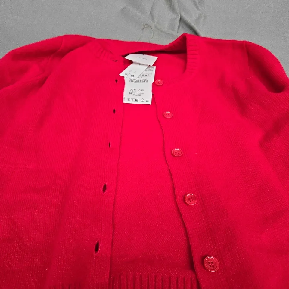 ZARA RED CARDIGAN - EUR MEDIUM