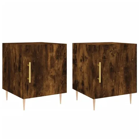 BOXED BOUZOV IRON BEDSIDE TABLE (SET OF 2)
