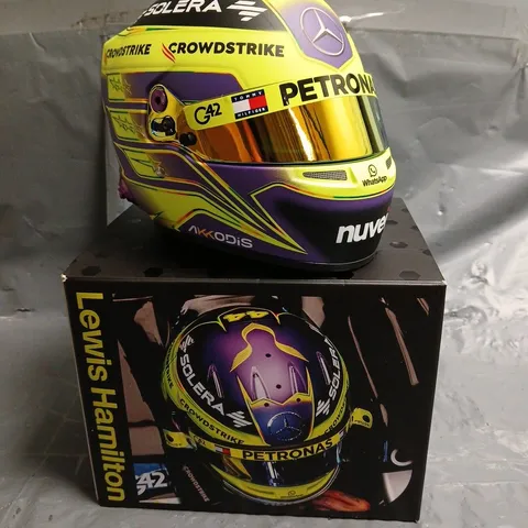 BOXED LEWIS HAMILTON 1:2 SCALE HELMET