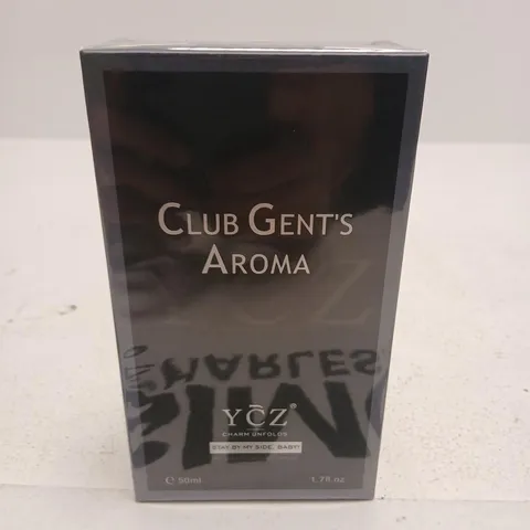 BOXED AND SEALED CLUB GENT'S AROMA YCZ CHARM UNFOLDS NATURAL PERFUME SPRAY 50ML