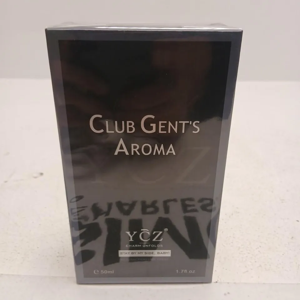 BOXED AND SEALED CLUB GENT'S AROMA YCZ CHARM UNFOLDS NATURAL PERFUME SPRAY 50ML