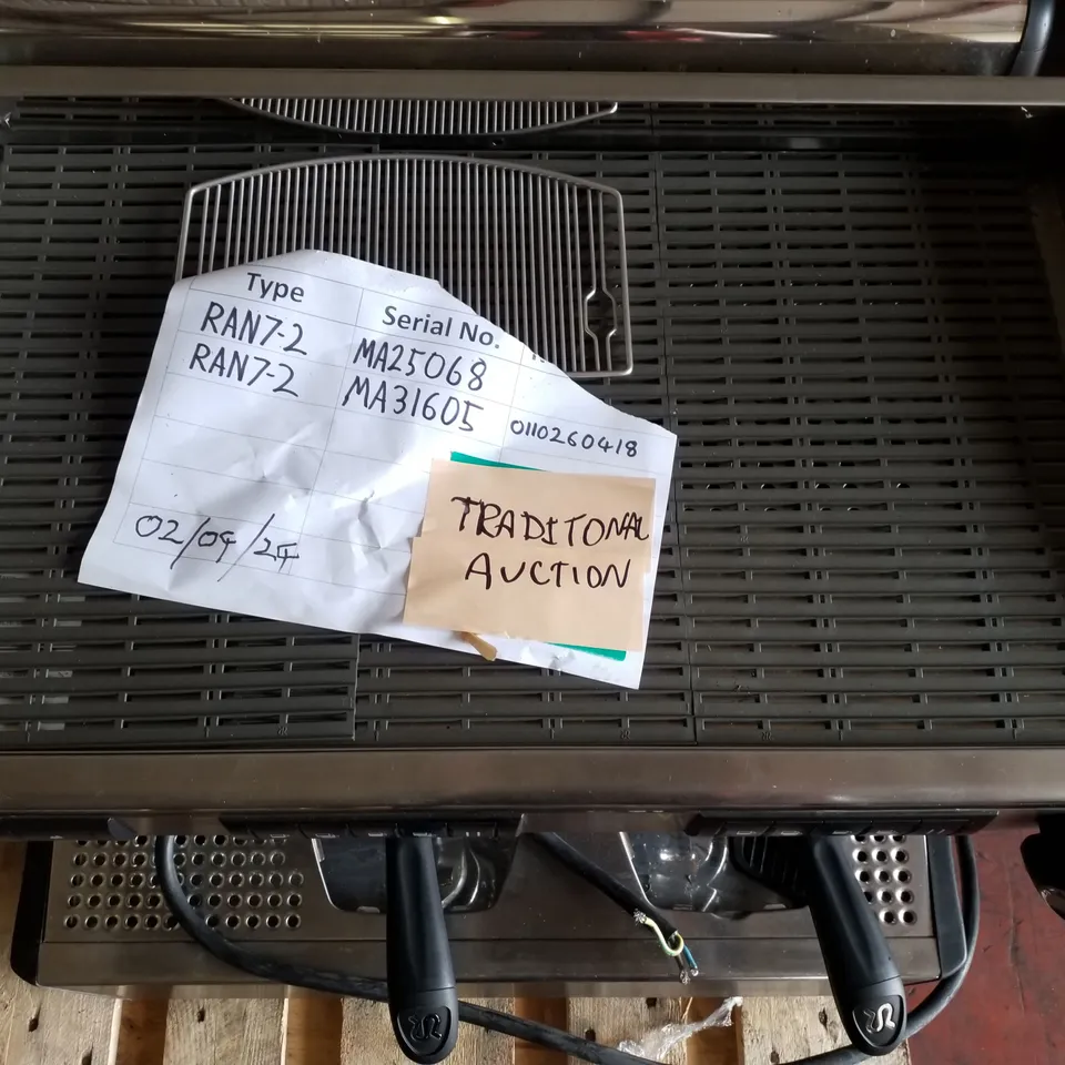 RANCILIO RAN7-2 COMMERCIAL 2 BARRISTA COFFEE MACHINE 