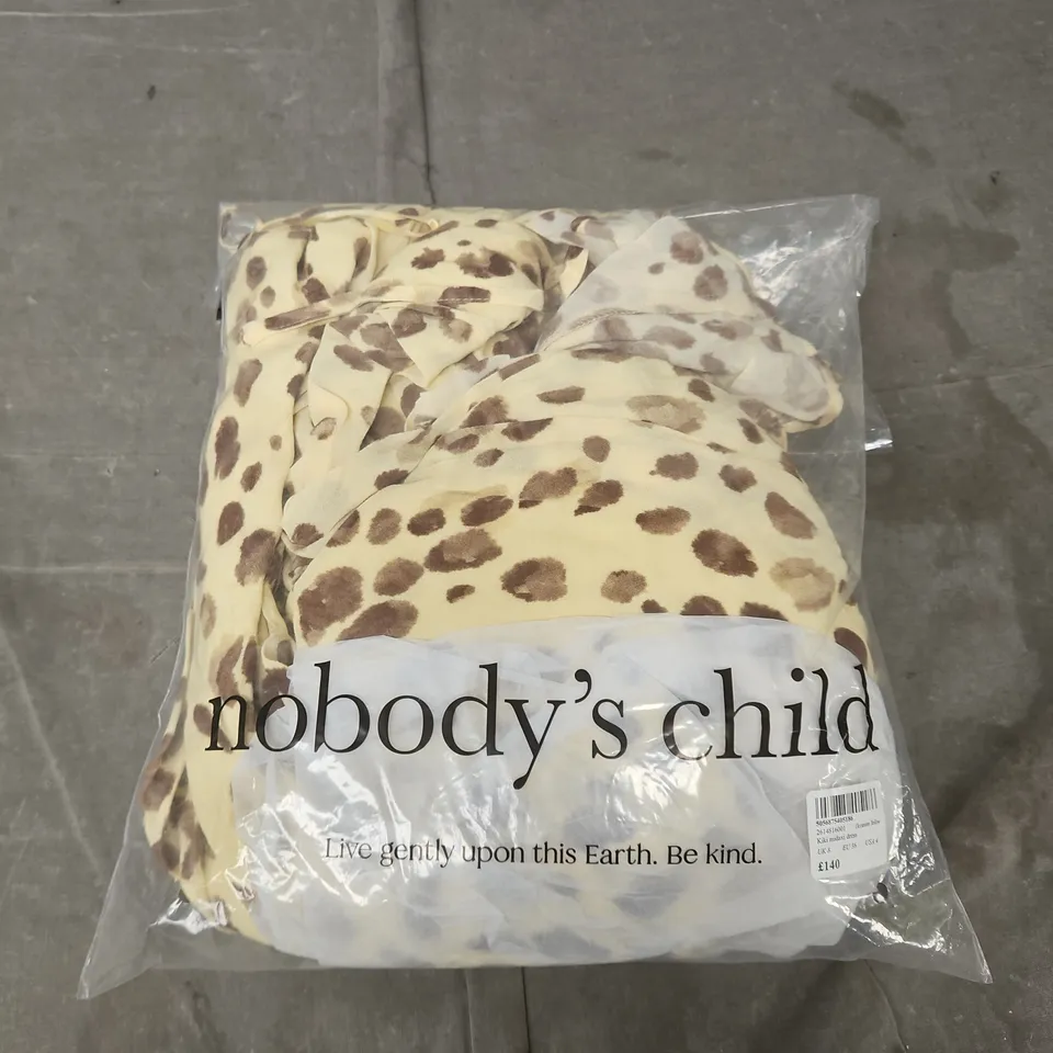 NOBODY'S CHILD KIKI MIDAXI DRESS – OCCASION YELLOW, UK 8