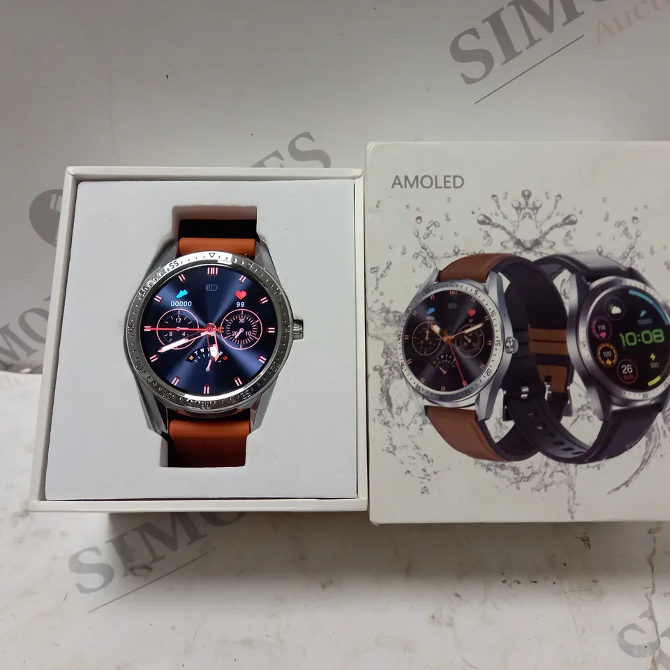 BOXED AMOLED BLUETOOTH PHONE MUSIC SMART WATCH 
