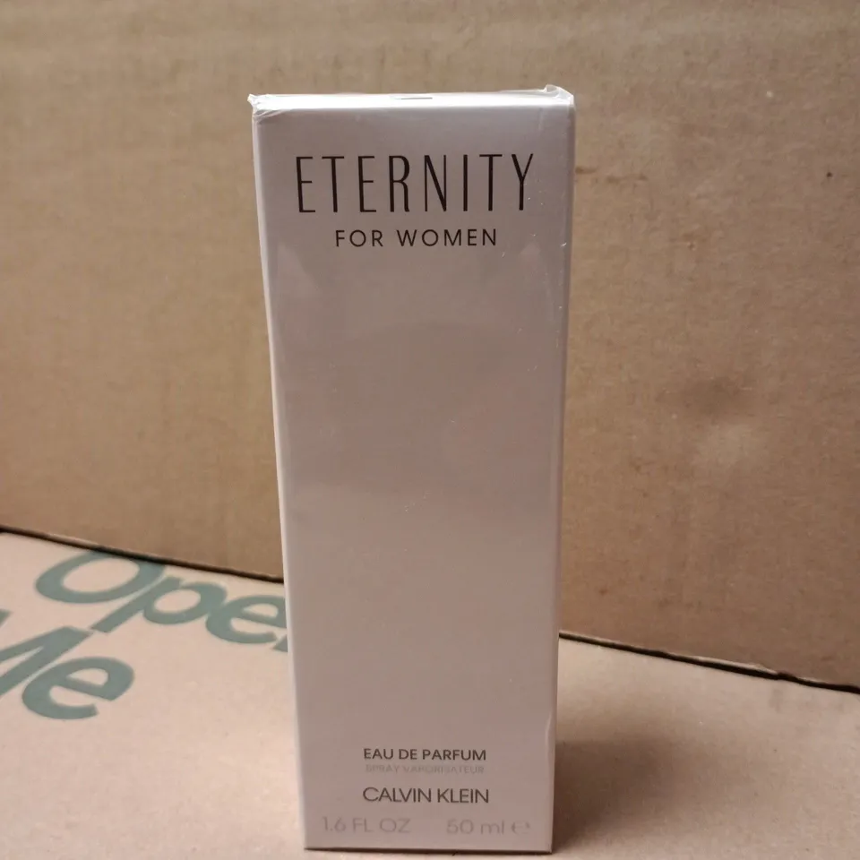 BOXED AND SEALED ETERNITY FOR WOMEN EAU DE PARUM CALVIN KLEIN 50ML