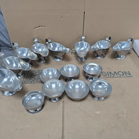 ASSORTMENT OF GEMCO 18-8 STAINLESS STEEL ITEMS 