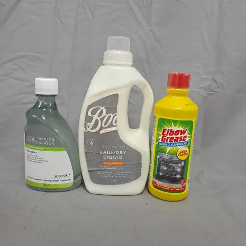APPROXIMATELY 10 ASSORTED HOUSEHOLD ITEMS TO INCLUDE ELBOW GREASE, LAUNDRY LIQUID, ETC - COLLECTION ONLY