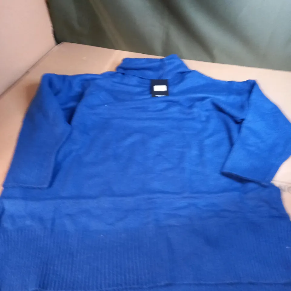 BRAVE SOUL LONDON BLUE KNITTED JUMPER - SIZE 12