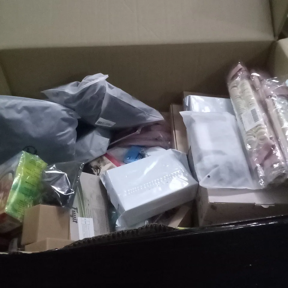 PALLET OF ASSORTED ITEMS INCLUDING BOXED SLIDERS , 200 PC PAPER PLATES , ASSORTED CLOTHES   ETC 