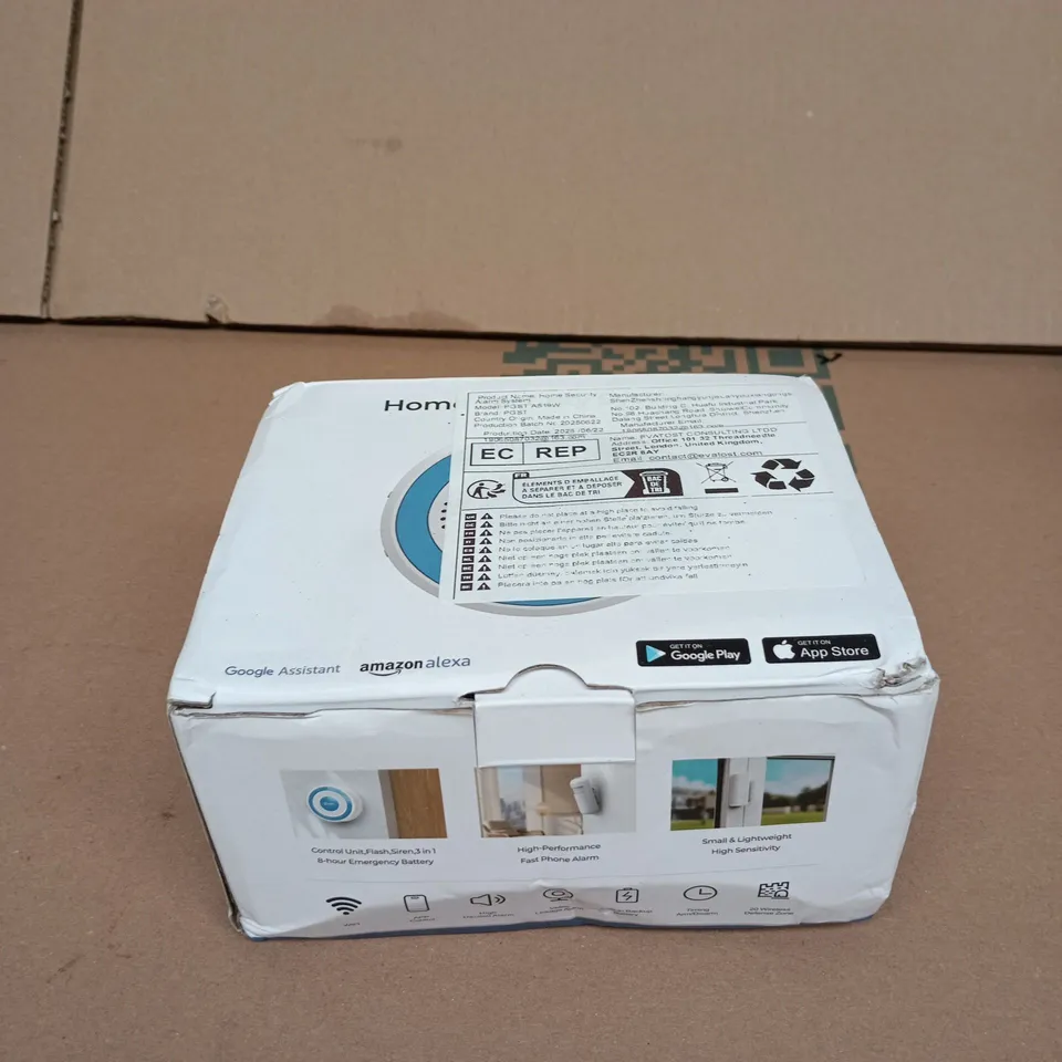 PGST Smart Home Alarm System,Wireless House Alarm Kit – Google Assistant & Alexa – Boxed