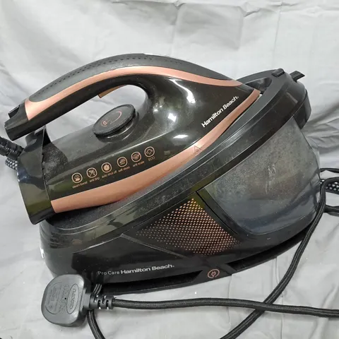 HAMILTON BEACH PRO CARE STEAM IRON WITH BUILT-IN WATER RESERVOIR