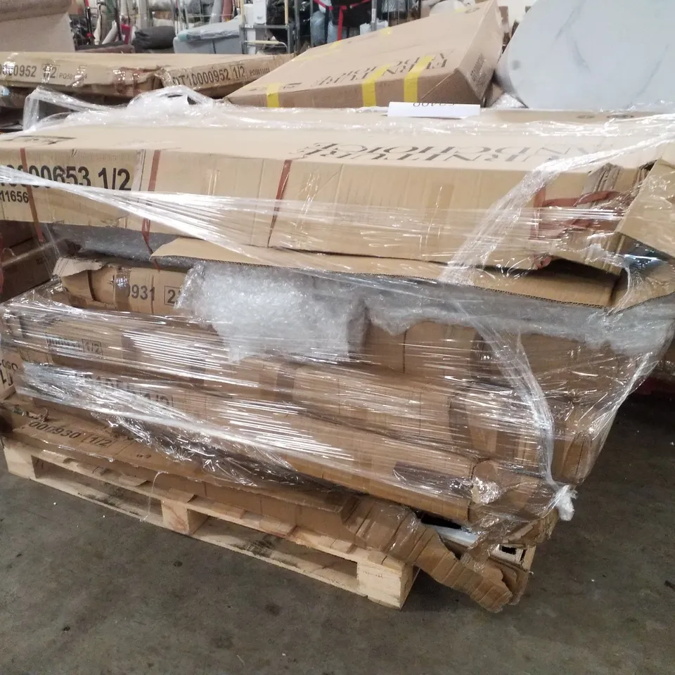 PALLET CONTAINING ASSORTED FLATPACK FURNITURE PARTS 