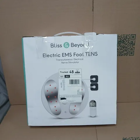 BLISS AND BEYOND ELECTRIC EMS FOOT TENS MACHINE BOXED