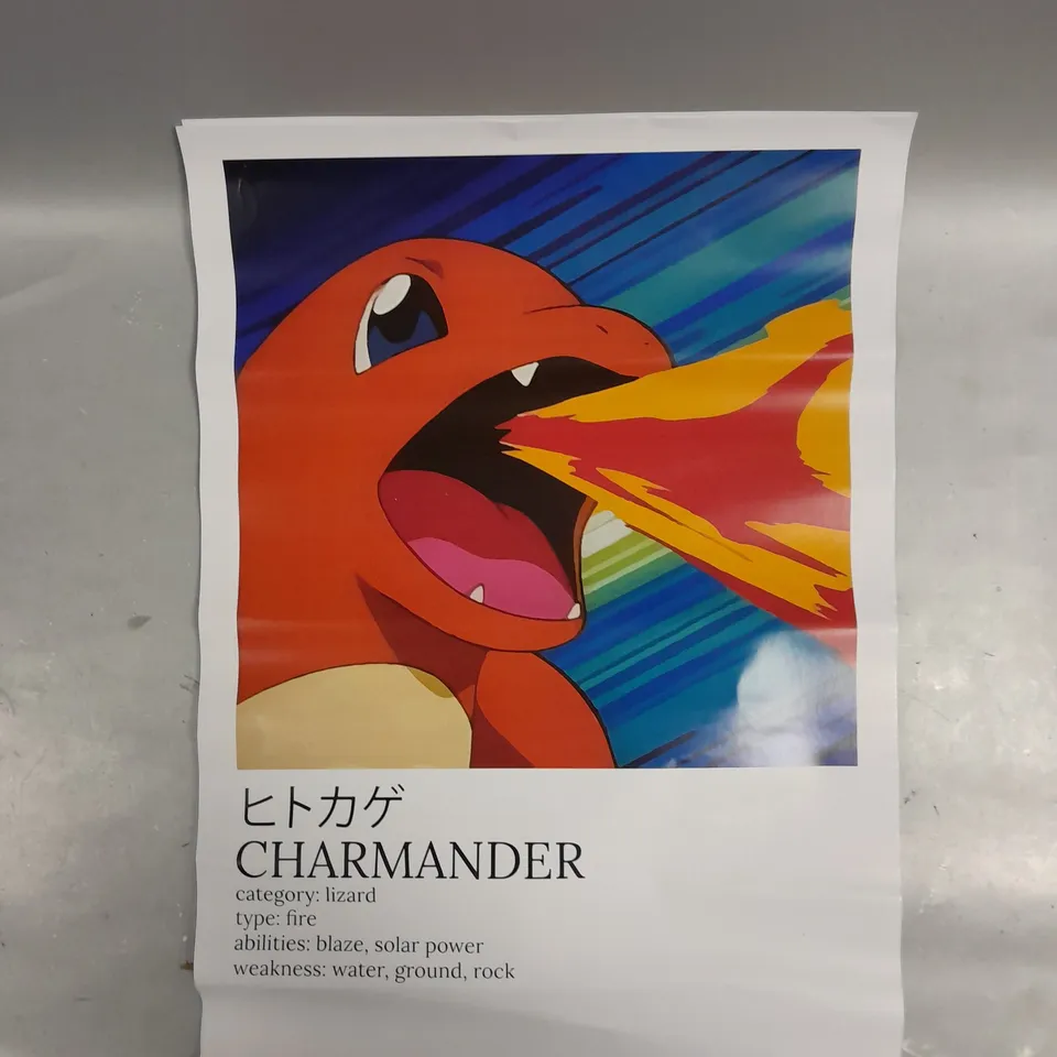 3 X STARTER POKEMON POSTERS 